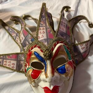 Colorful Venezia Mask with Bells